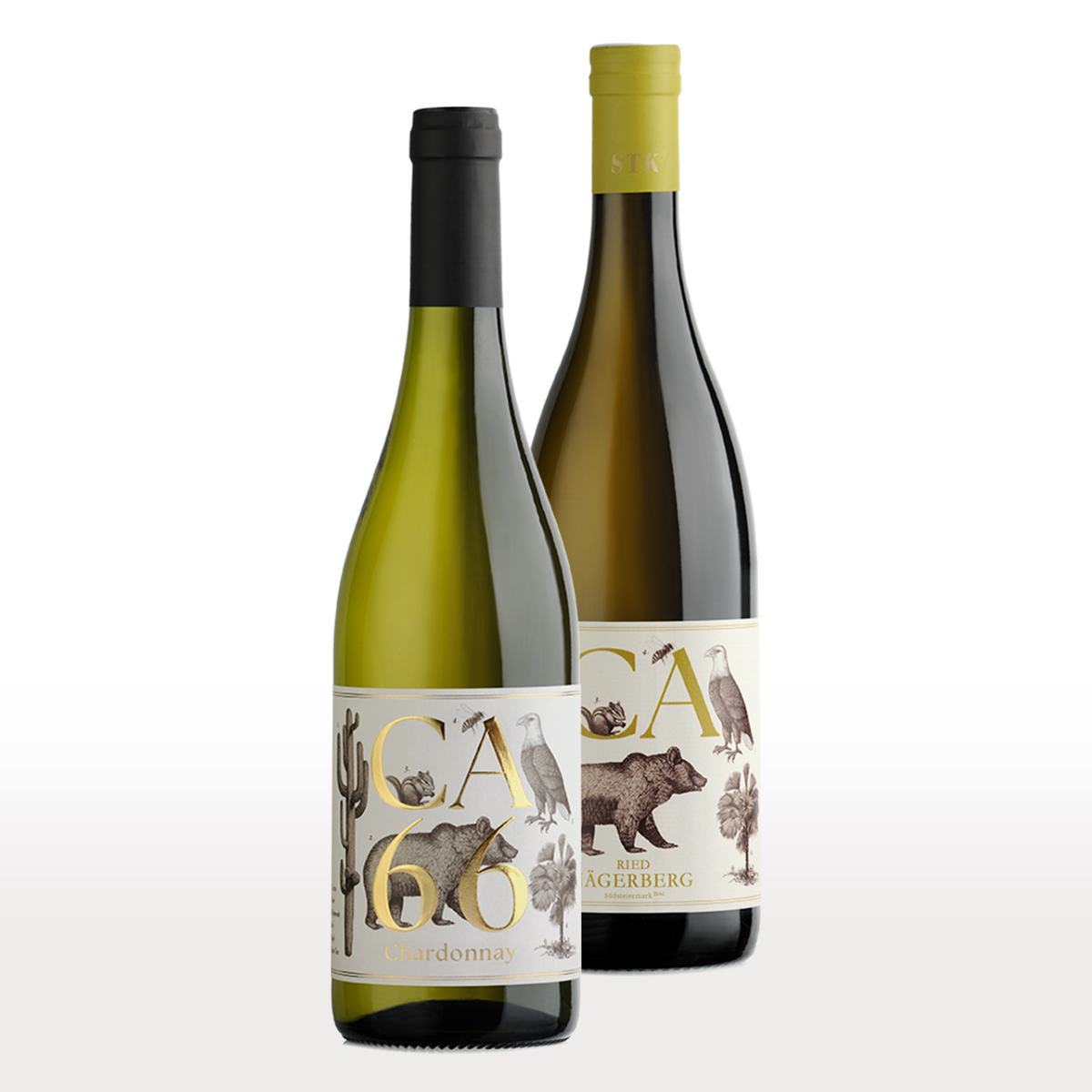 Weingut Hannes Sabathi duo: Chardonnay DAC CA 66, 2022 & Jägerberg 2021